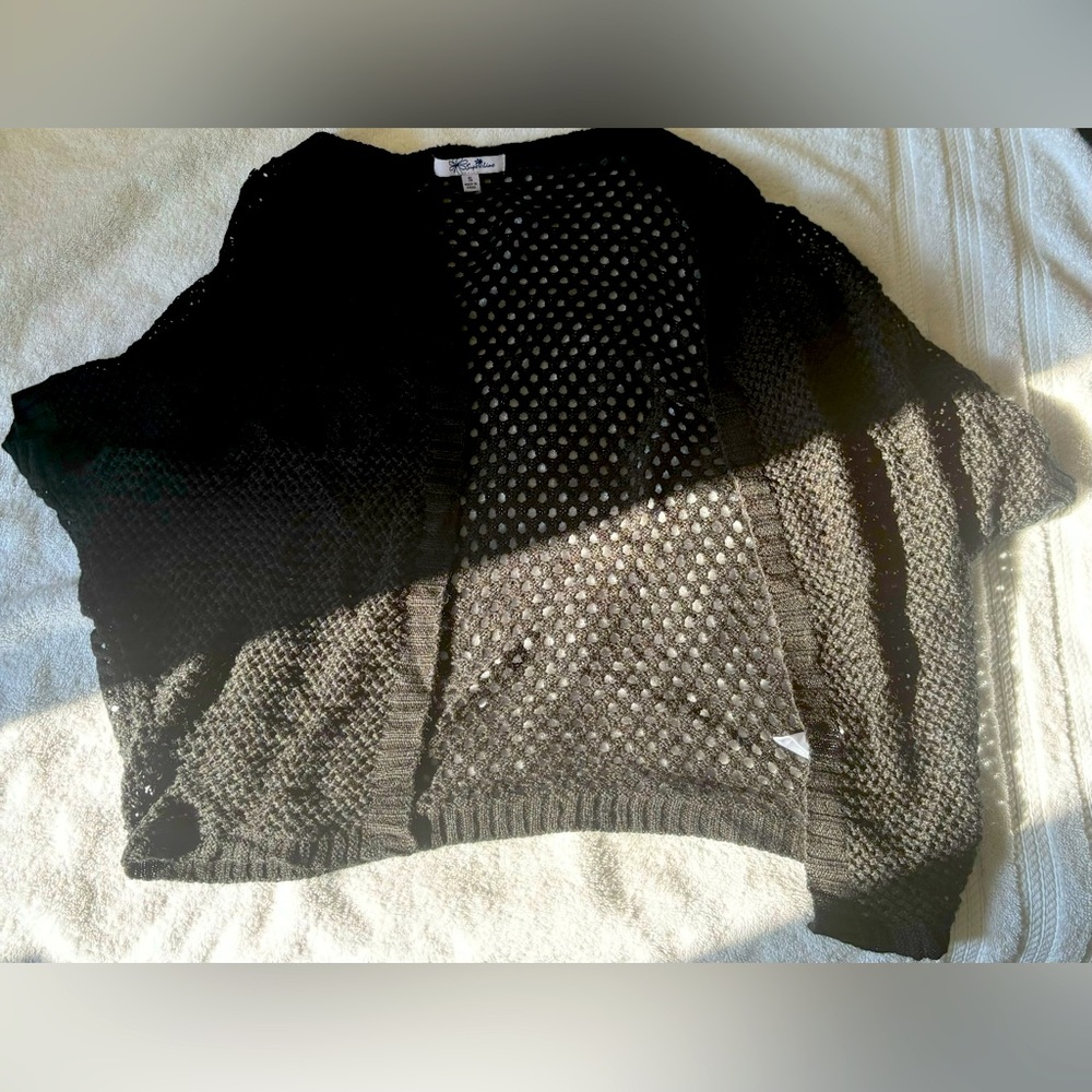 Black beach coverup.